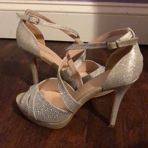 Silver High Heels